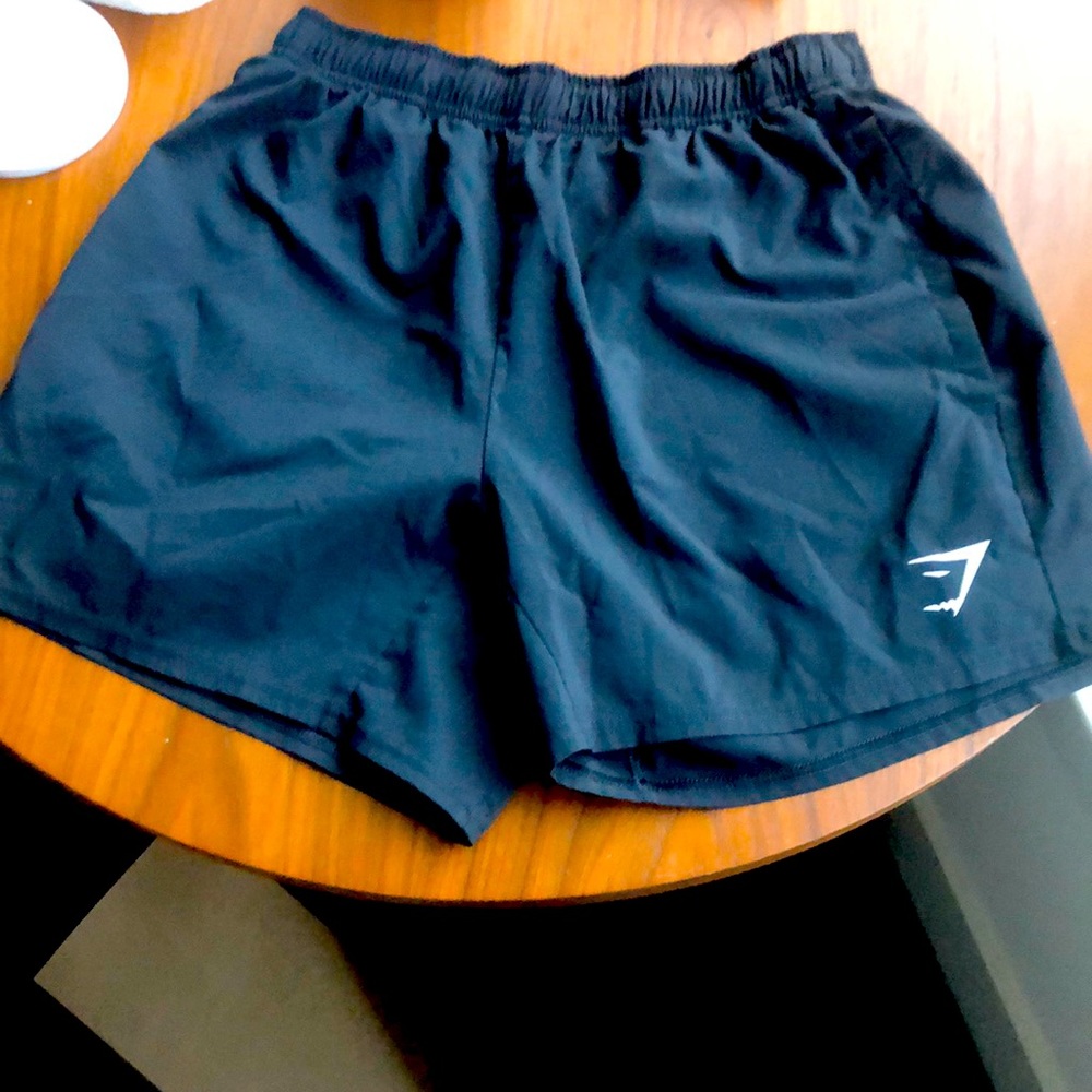 Gymshark 5” black athletic shorts